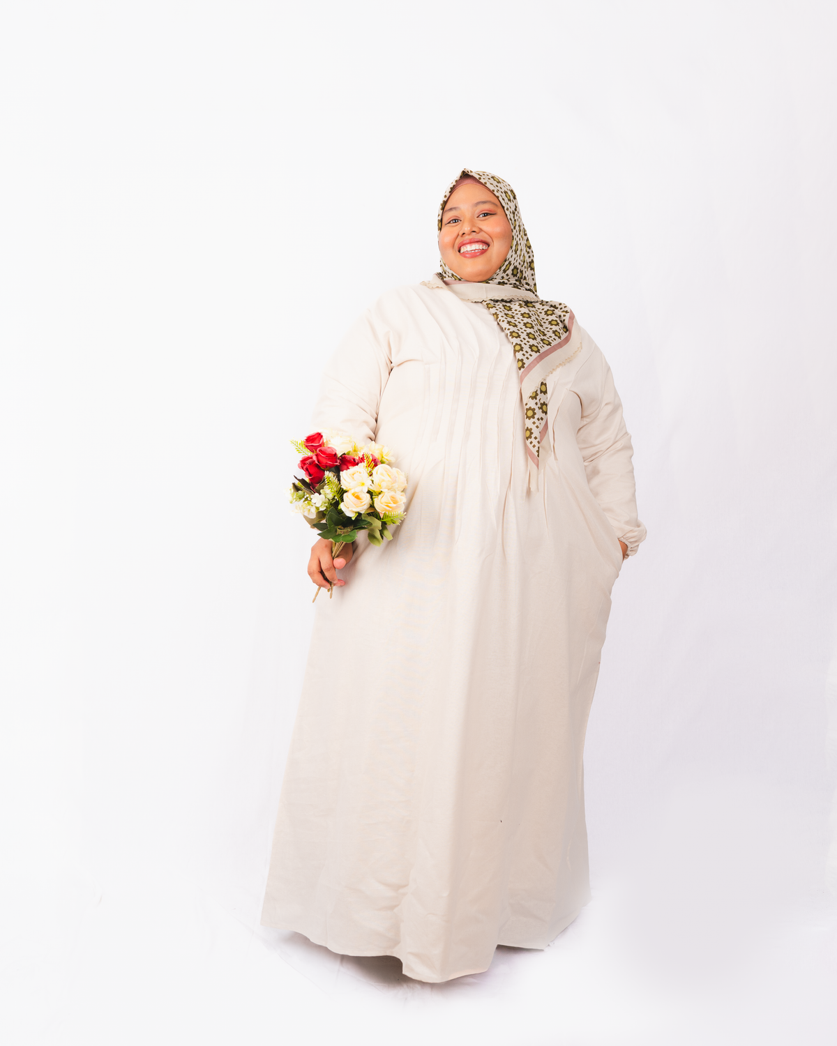 Dolce Long Sleeve Pleated Dress