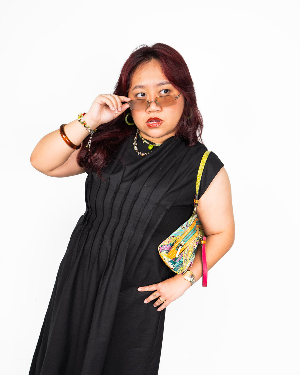 Bella Sleeveless Pleated Dress