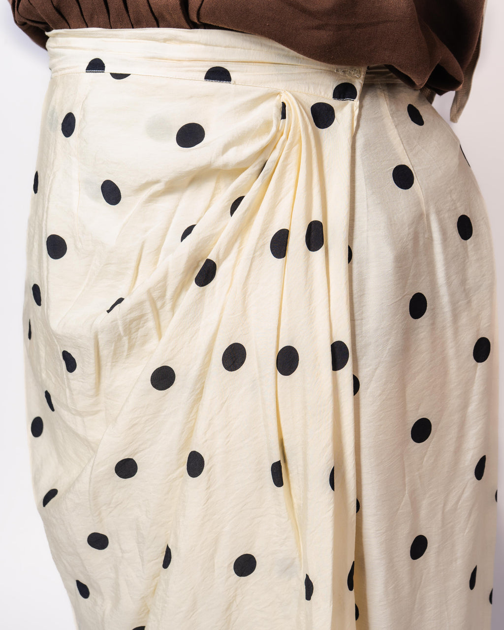 Pleated Wrap Skirt