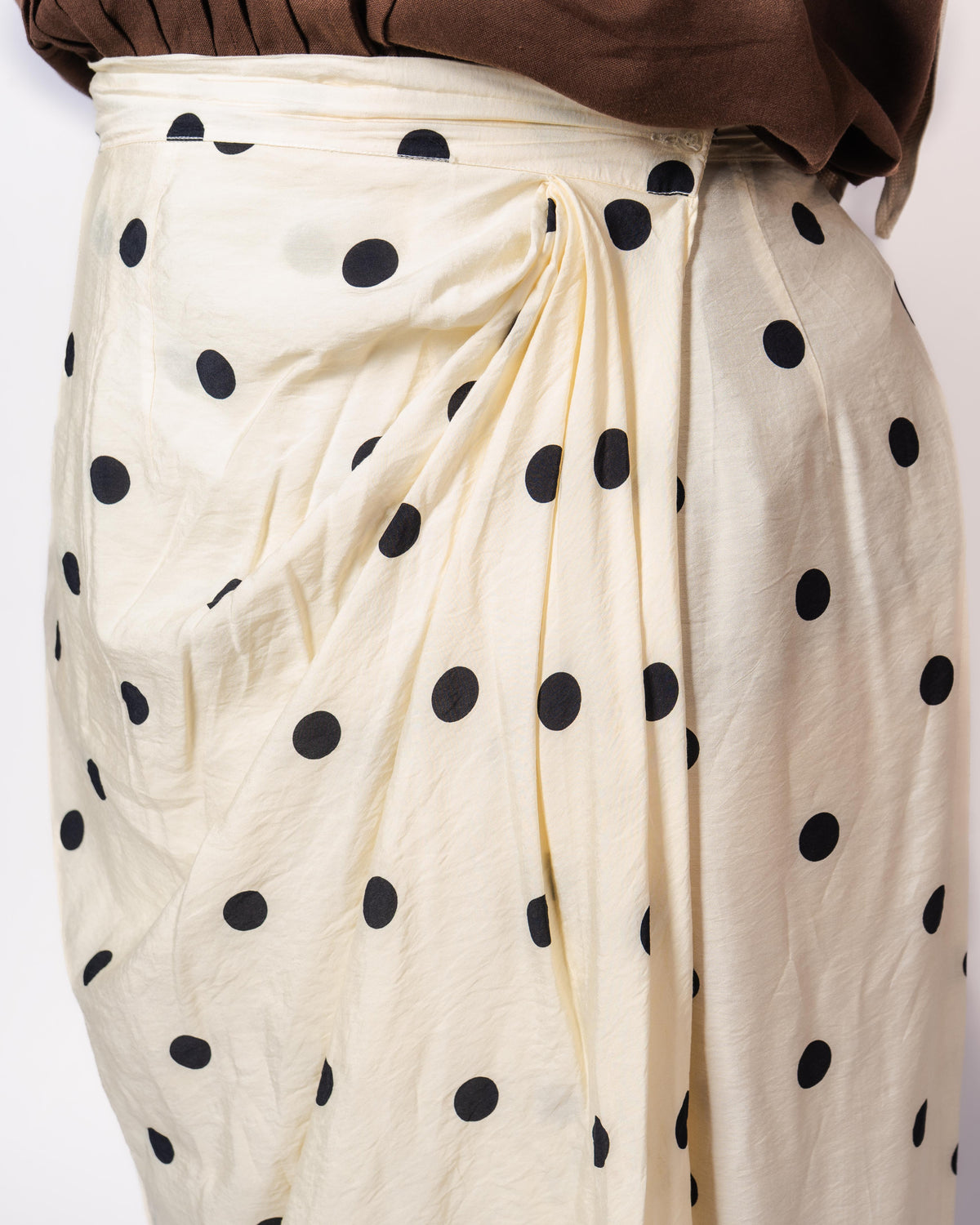 Pleated Wrap Skirt