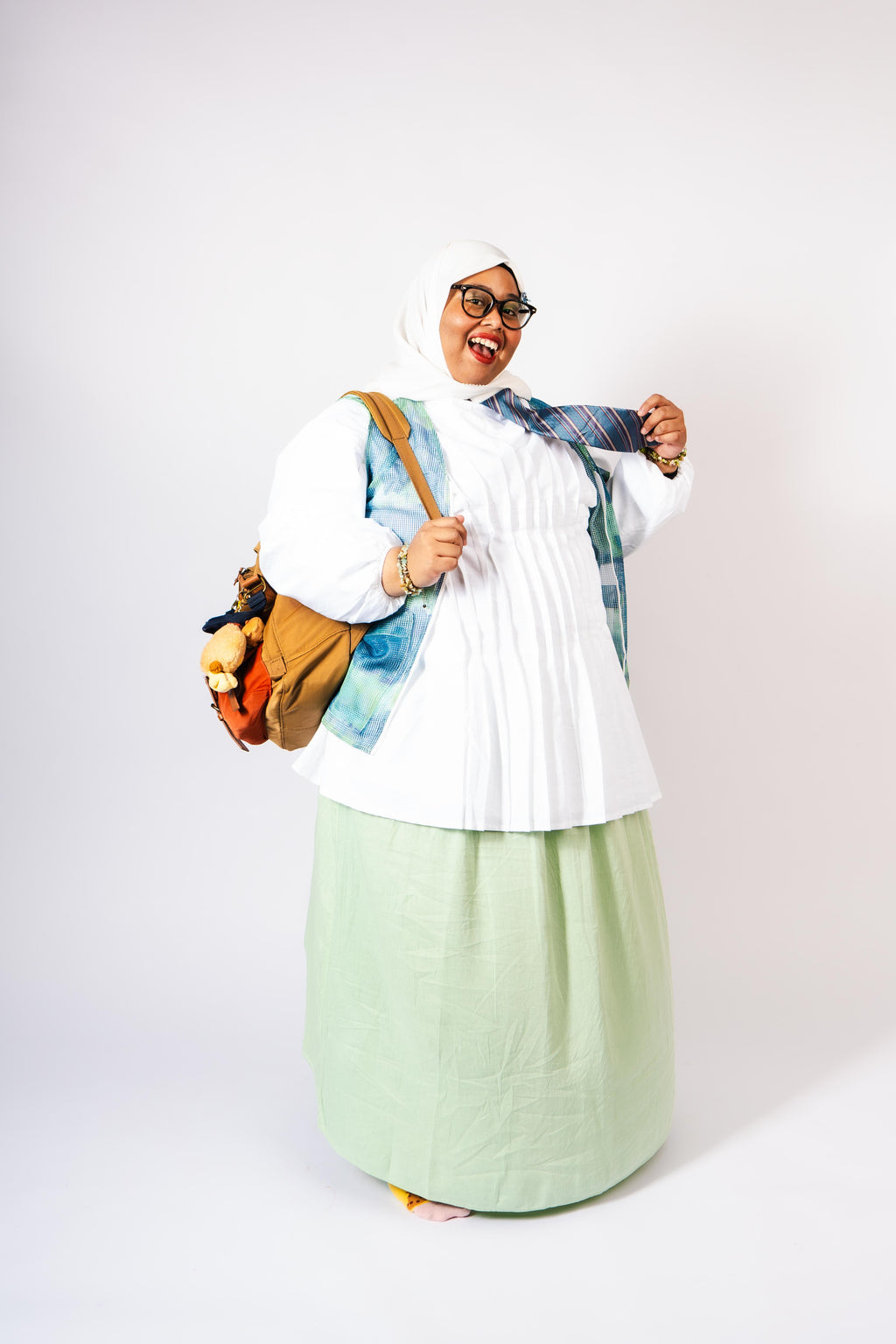 Manis Long Sleeve Pleated Top