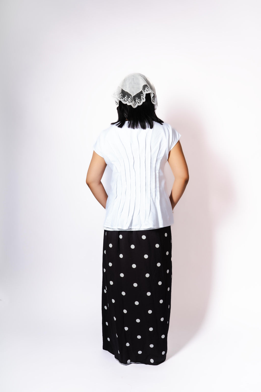 Lapis Sleeveless Pleated Top