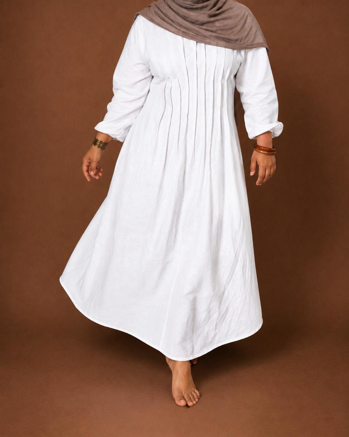 Dolce Long Sleeve Pleated Dress