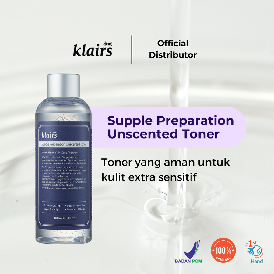 Klairs Supple Preparation Unscented Toner